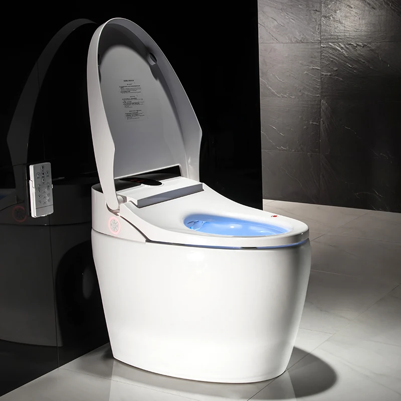 Electric wc colorful light  intelligent and smart toilet with remote control