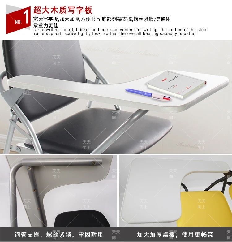 Lecture Chairs with Writing Tablet Seats for University College Student Chair Wholesale Price Free Shipment (50 chairs)to Canada