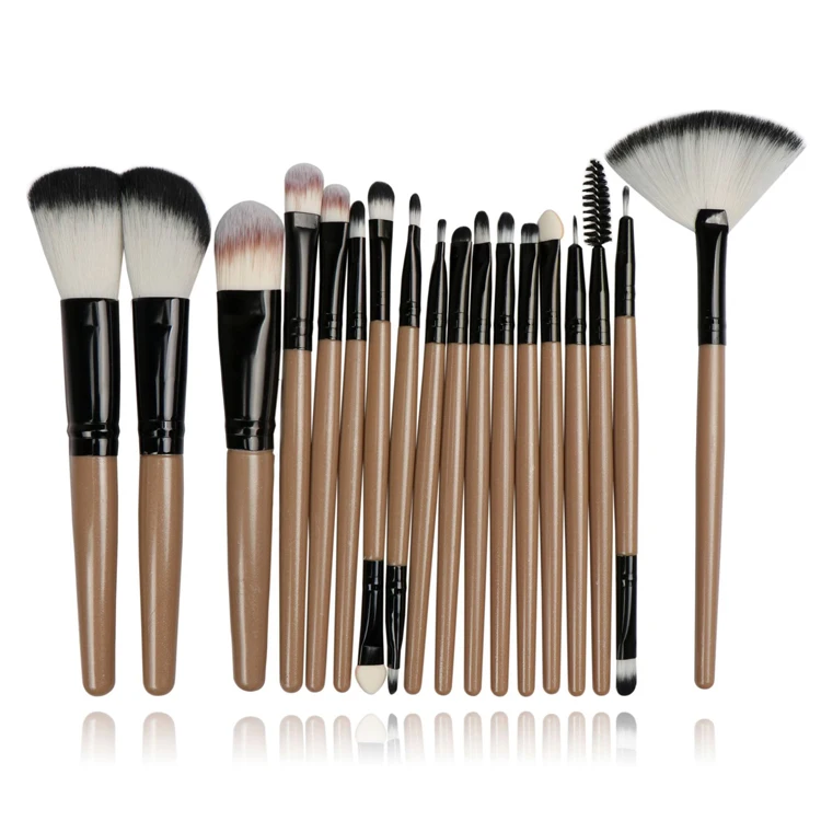 High Quality Eco Friendly Make Up Brushes 18 Pieces Professional