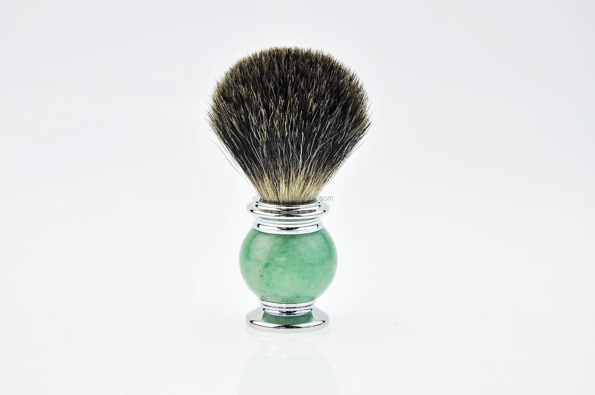 2018 Newest Design Emerald Natural Stone Handle Shaving Brush Kit