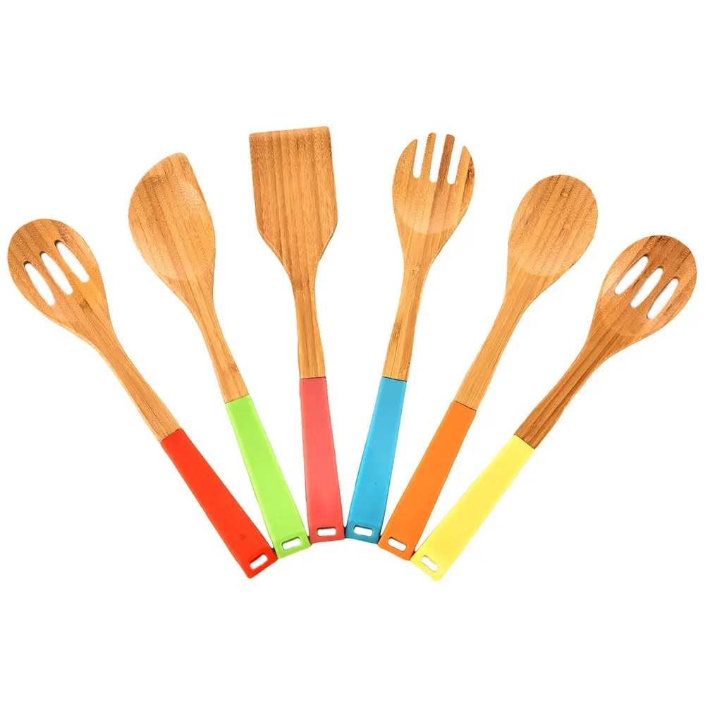 bamboo silicone utensils