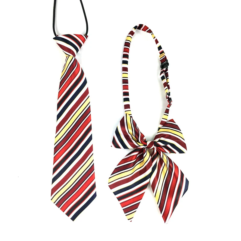High quality Unisex Imitation silk tie collar flower cable tie student bow tie for School