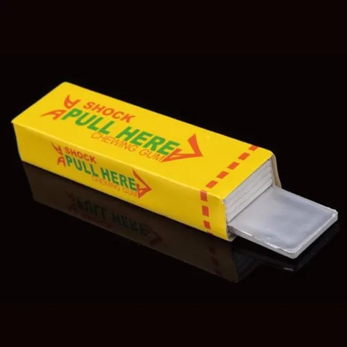 Details about   Electric Shock Chewing Gum Joke Shocking Toy Gadget Prank Trick Stocking Filler 