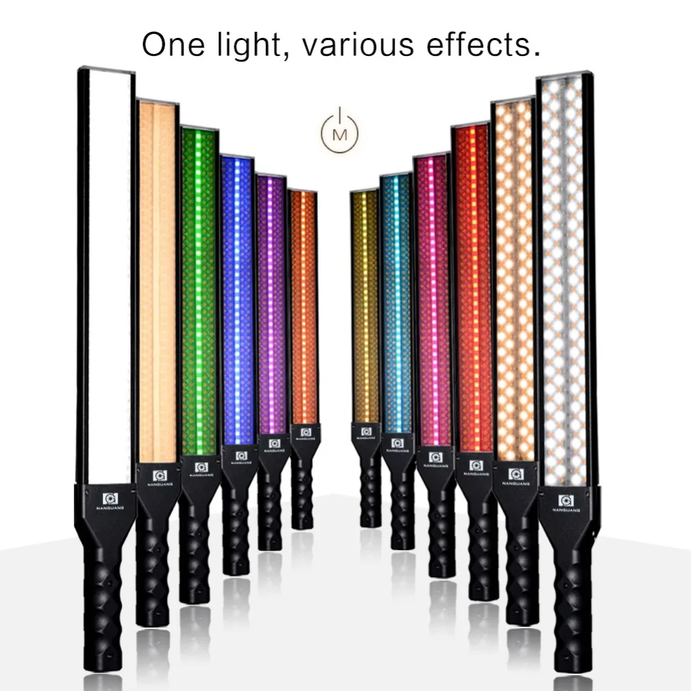 Nanguang RGB88 RGB LED Ice Light for video Handheld Photography Light Wand for Ambient Lighting,Background Color, Filling Light