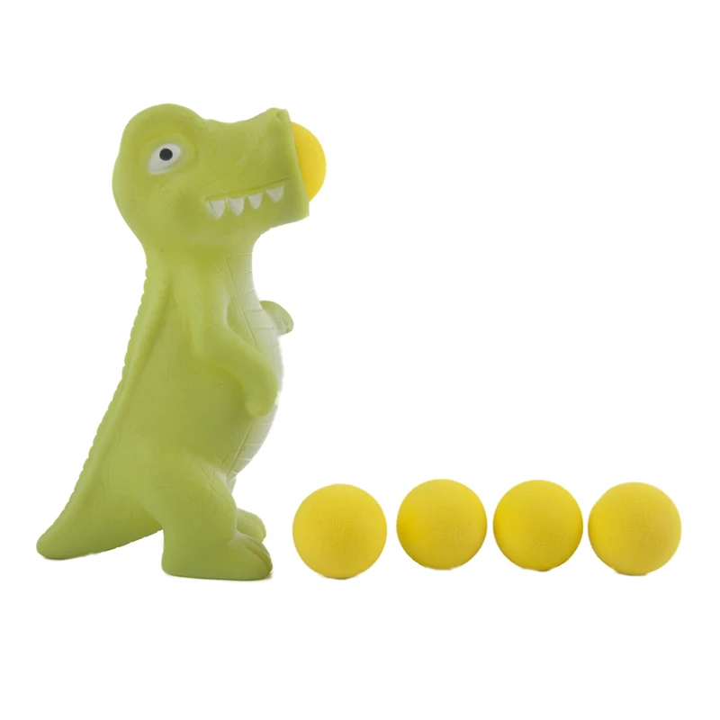 Green Dinosaur Spit Balls Animal Popper Toys Shooting Squeeze Toys