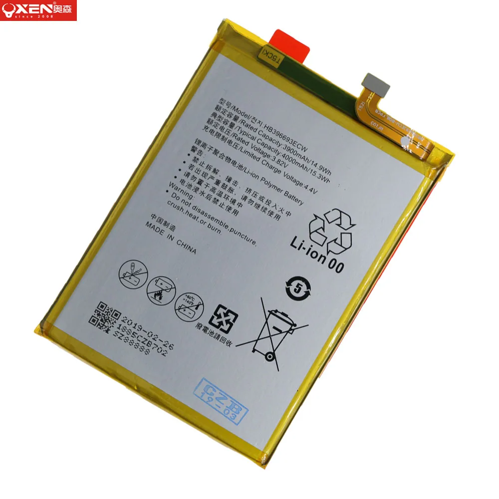 Replacement Cell Phone Battery for Mate8 for Huawei Mate 8 HB396693ECW Real High Capacity 4000mAh 3.8V