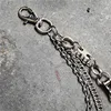 HD096 Yiwu Customized Punk metal Harajuku double meta fashion version of the waist chain men and women rock jeans chain for gift