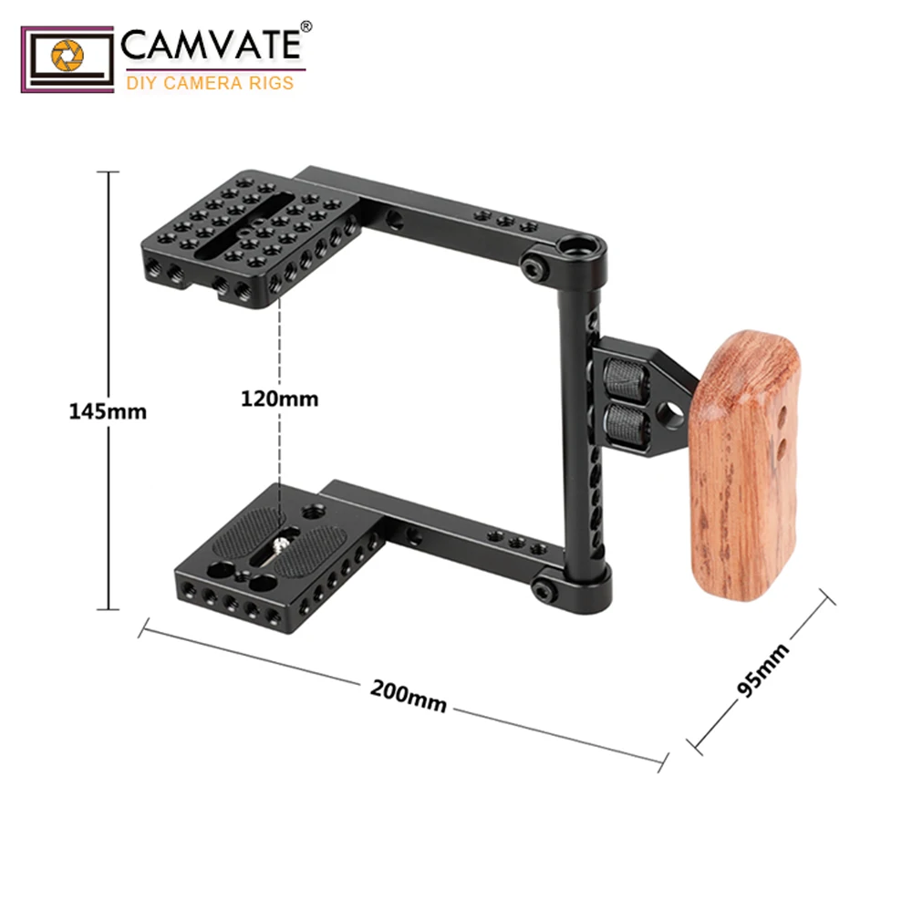 Camvate Qr Wooden Camera Half Cage For Small Dslr Camera Buy Small