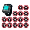 Artom restaurant wireless waiter calling watch system with 10 pagers service button call restaurant
