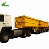 Double Box Sugar Cane Bulk cargo Tipping semi trailer road train for sale