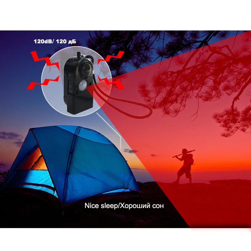 Topvico-PIR-Infrared-Motion-Detector-Sensor-Alarm-Mini-SOS-Alarm-Camping-Travel-120dB-Wireless-Home-Security