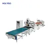 KIN2412ALU&APC Auto Label Sheet Processing CNC Router Wood Panel Cutting Machine with Competitive Price