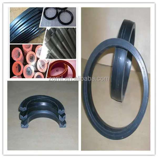 V Type Oil Seal Rubber Fabric Rotary Shaft Oil Seal For Hydraulic Mud