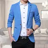 5 Color M-5XL Men Casual Suit Business Style Fashion Design Long Sleeve Slim Fit Suits Blazer One Button Jacket Outwear Coats