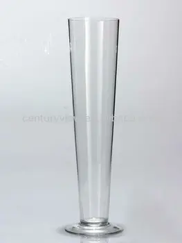 Large Trumpet Shaped Clear Glass Flower Vases Buy Clear Glass