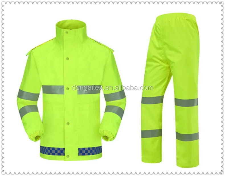 Neon Color Fluorescent Fabric For Police Reflective Vest - Buy ...