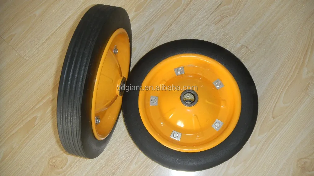 13"x3" low price solid rubber wheel for wheelbarrow WB3800