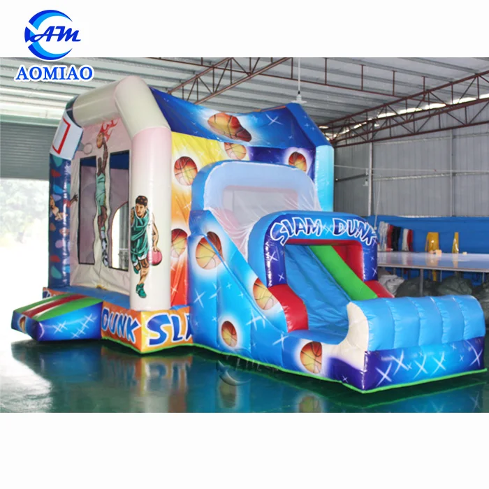 Slam Dunk inflatable bouncer castle kids basketball jumping castle