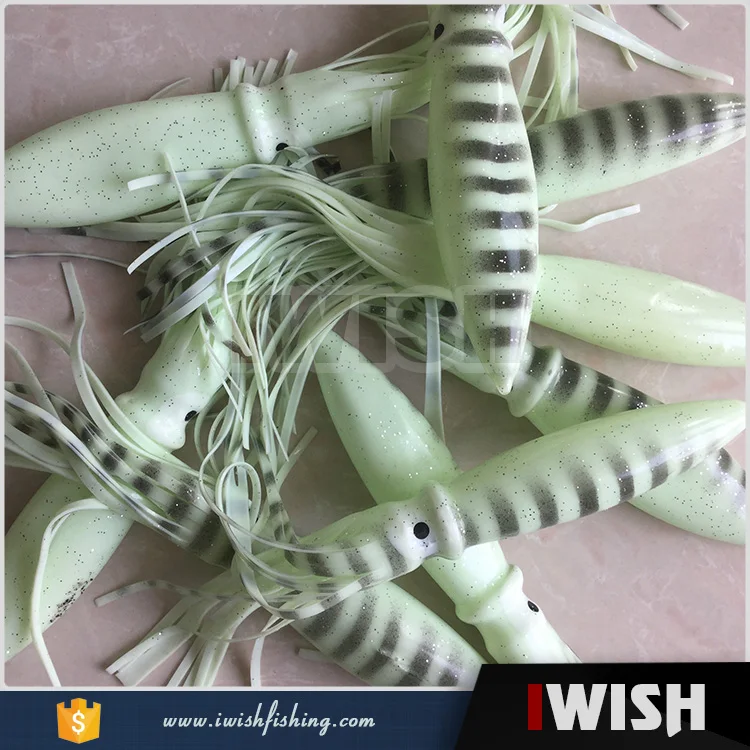 Deep Sea Fishing Lures Lighting 18" Bulb Squid Lures For Marlin Tuna