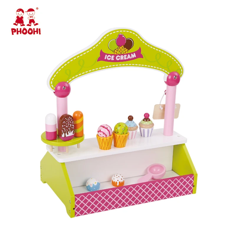 ice cream shop toy wooden