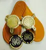 Monogram Interchangeable Disk Sandals