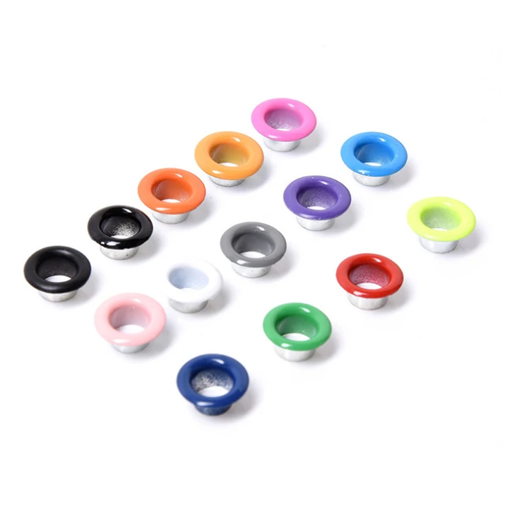  High quality cheap 8mm pneumatic shoe ring metal eyelet for shoes garment