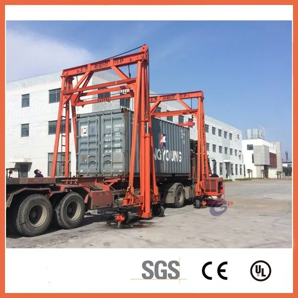 Port lifting container cranes, 40t rubber tyre gantry cranes, straddle carrier container crane