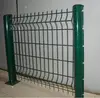 PVC coated welded 3d curved wire mesh fence with peach- type post factory