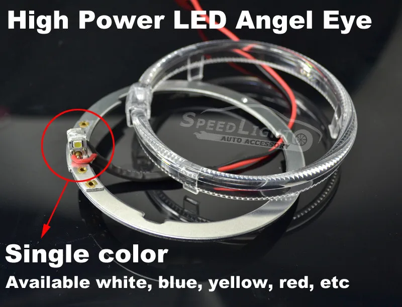 Dmex 3.0 Inch H4 Q5 Bi Xenon Hid Projector Lens With Led Angel Eyes