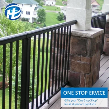 Patio Terrace Balustrade Patio Deck Railing Aluminum Square Pipe