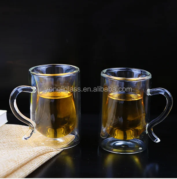 Hot selling double wall glass Turkey tea cups, double wall glass cup