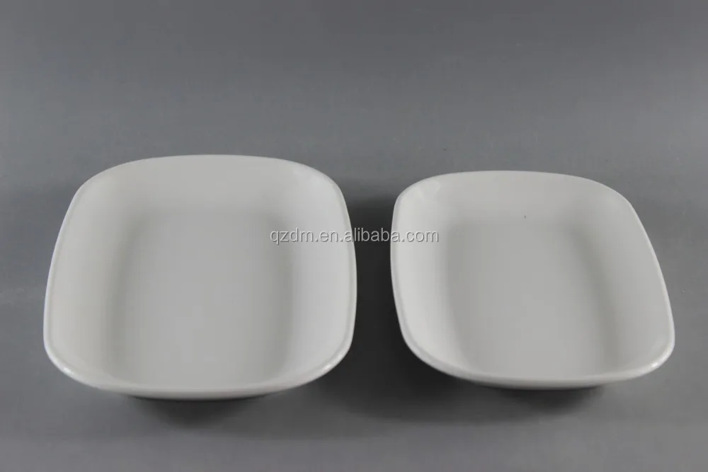 Oval Shape Melamine Plate Sets White