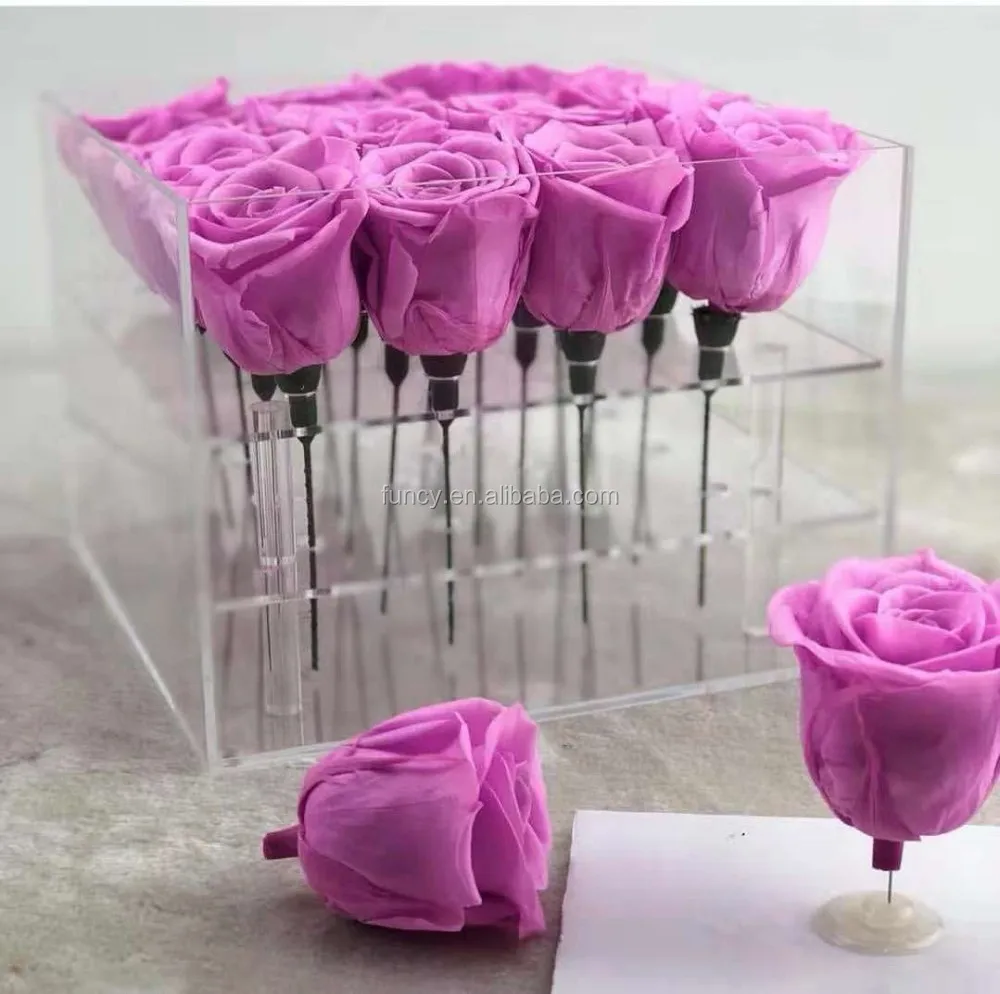 Wedding Flower Decoration Forever Eternal Long Stem Rose Preserved