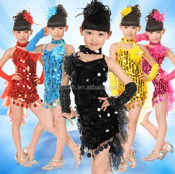 Verwonderlijk Kinderen Ballet Samba Salsa Stage Ballroom Dansen Kleding Kostuums YQ-92