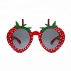 china wholesale eyeglasses little girls lovely Strawberry custom shape crazy red funky party young kids glasses plastic frames