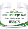 Ramina Natural Hemp Extract Pain Relief Cream with CBD 500mg Relieves Inflammation, Muscle
