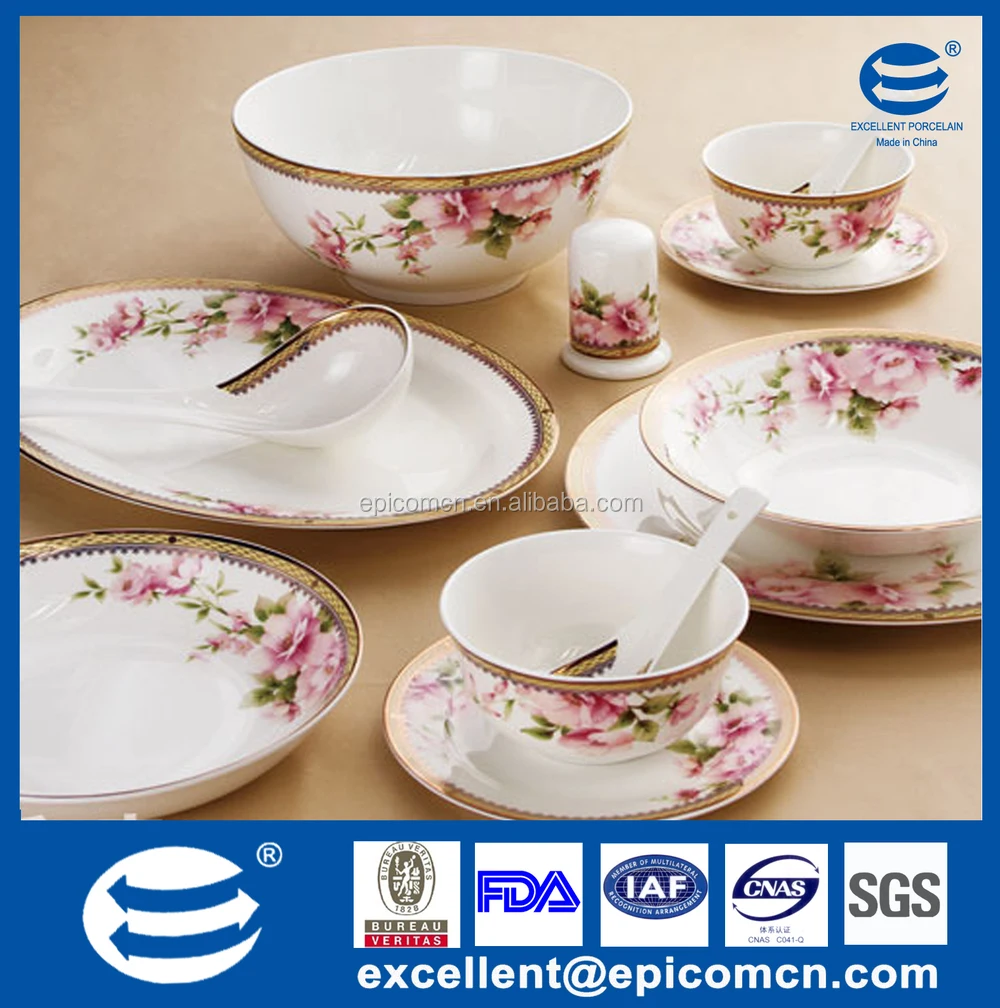 Turkey Market Brand Names Of Dinner Set,New Bone China Round Dinner Set