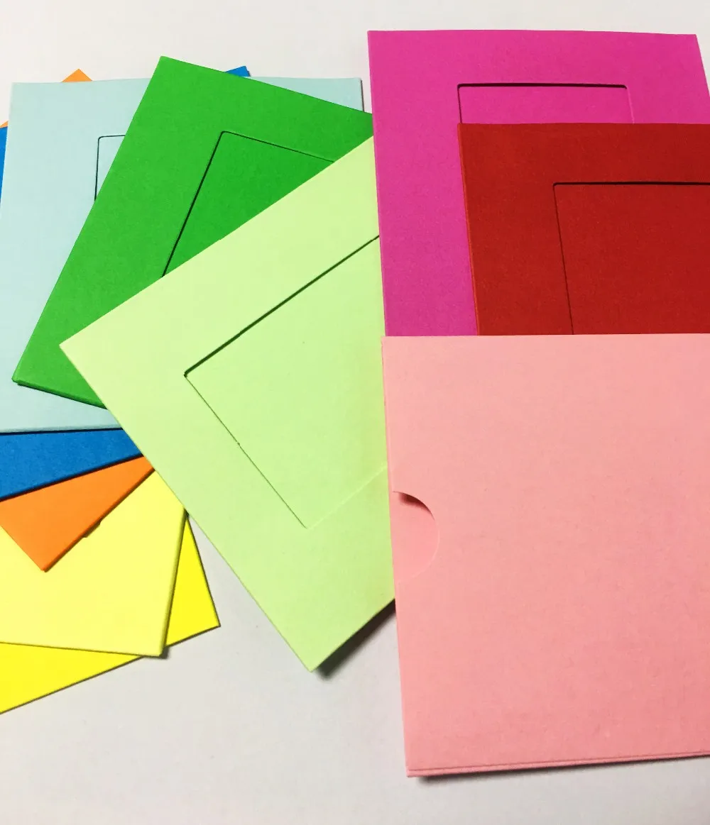 Different Sizes Colorful Diy Hanging Decoration Wall Kraft Paper Photo