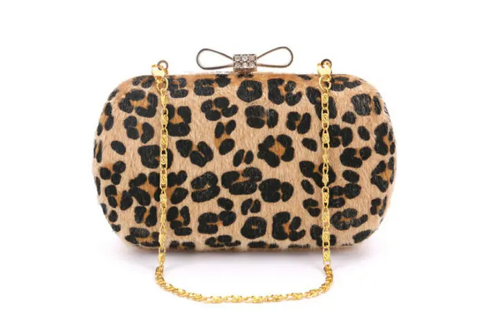 leopard clutch purse