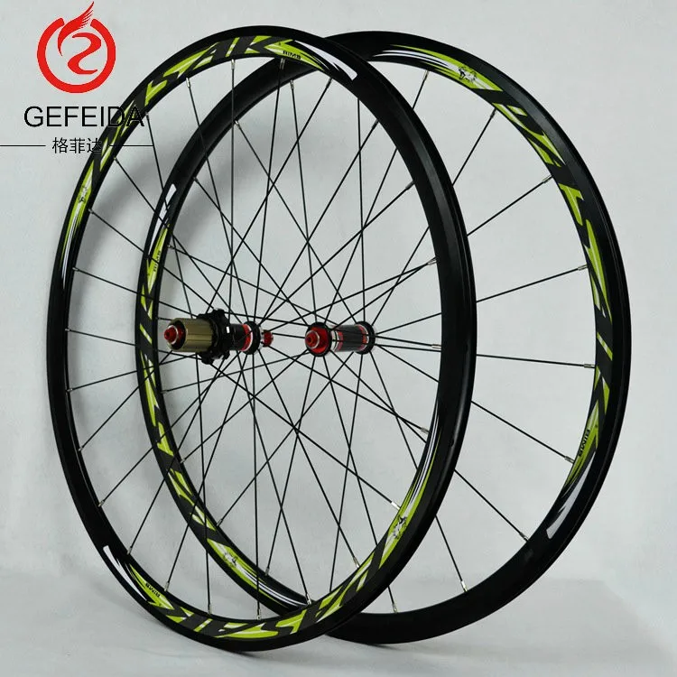 700c Alloy Wheel Bmx Road Bicycle V Brake Carbon Hub Ultralight Aluminum Rim Mountain Bike