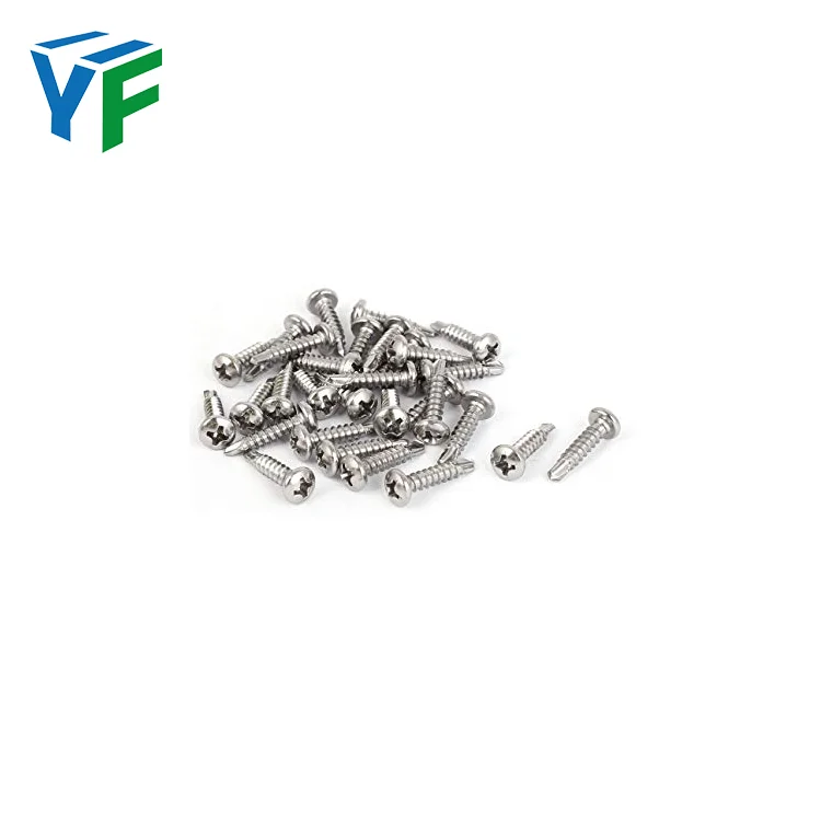 
Small Stainless Steel Phillips Pan Head White Zinc Partical Thread Self Tapping Screw 