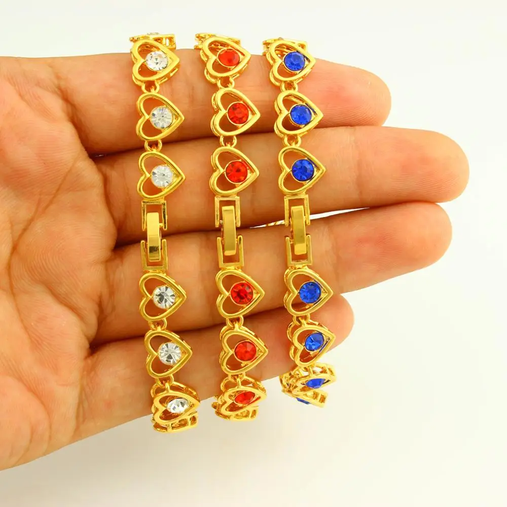 Jh Wholesale Heart Shape Charm Bracelet Models New Gold Bracelet Model - Buy Gold Bracelets,Gold ...