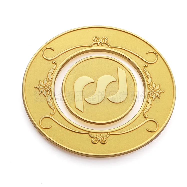 Custom Cheap Metal Stamping 24k Gold Challenge Coin Euro Coin Gold Coin