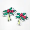 Fashion Custom Embroidery Woven palm tree Patches for Dress