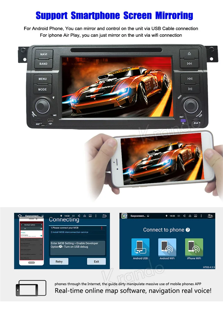android navigation for bmw e46