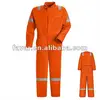 Man's orange Fire Retardant safety coverall uniforms