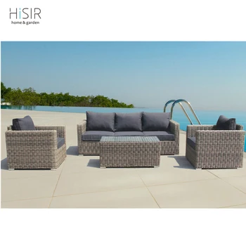 Plastic Rattan Furniture Classical Garden Sofa Set4 Pcs For Philippines