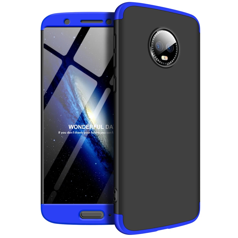 360 cover Removable 3in1 Hard PC Shield Back Cover Case for Motorola moto G6