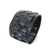 2014 leather bangle bracelet women-black leather cuff Heavy Leather Cuff FT-LWB325