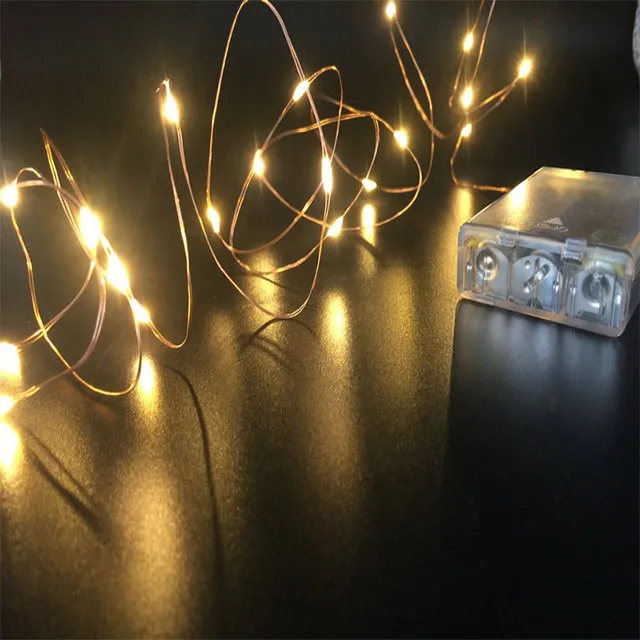 3AA Battery Operated LED Copper Wire LED String Fairy Lights Steady led mini copper wire string lights